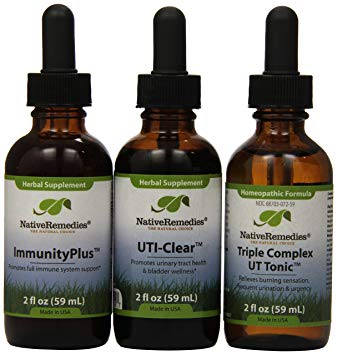 Native Remedies Immunity Plus, UTI-Clear and Triple Complex UT-Tonic 2 fl oz (Each)