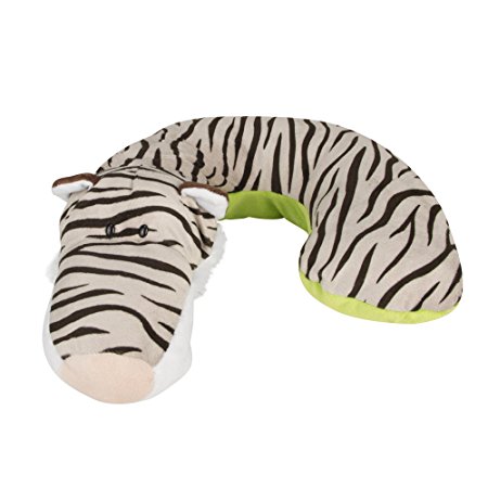 Animal Planet Kid’s Neck Support Pillow, White Tiger, Toddler Car Seat Pillow, Baby Head Support, Child Travel