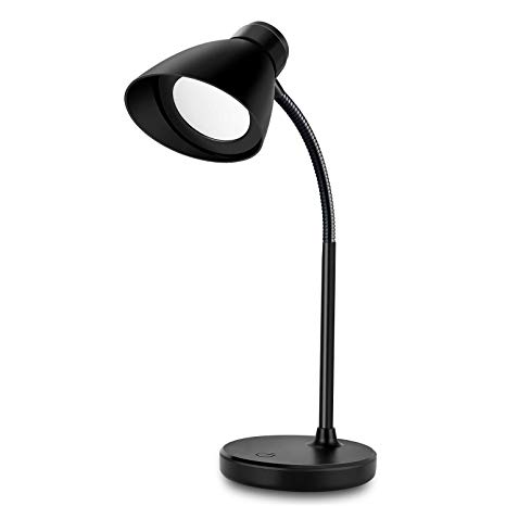 Lelife LED Desk Lamp,Dimmable with Touch Control,Memory Function,5W Office Lamp,(5V 1A Adapter Included)