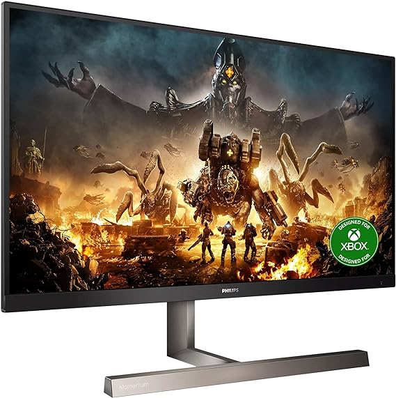 PHILIPS Gaming 329M1RV - 32 Inch 4K 144Hz Console Gaming Monitor, 1ms, HDR 400, Ambiglow, Speakers, USB Hub (3840 x 2160 @ 144 Hz,500 cd/m², HDMI 2.1 / DP 1.4 / USB-C/USB 3.2)