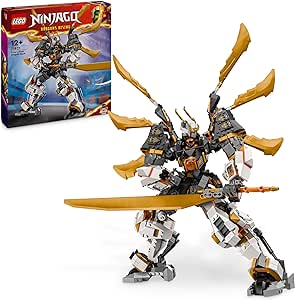 LEGO Ninjago Le Dragon Titan de Cole - Set Aventures pour Garçons et Filles - Jouet de Construction Robot Ninja avec 1 Minifigurine - Cadeau d’Anniversaire pour Enfants dès 12 Ans 71821