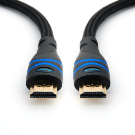 BlueRigger High Speed HDMI cable with Ethernet 15 Feet - Supports 3D 4K and Audio Return Latest Version