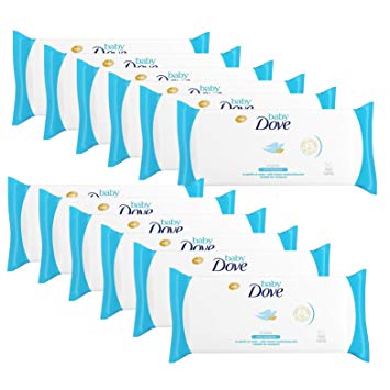 Dove Baby Wipes Rich Moisture, 50 Wipes (12 Pack)