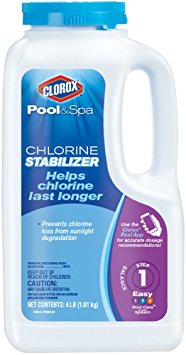 Clorox Pool&Spa 10004CLX Chlorine Stabilizer, 4-Pound