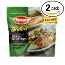 Tyson Fully Cooked Grilled Chicken Breast Fillet, 5 Pound -- 2 per case.