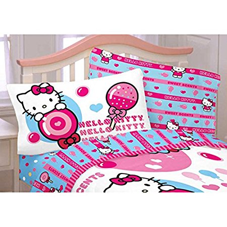 Hello Kitty Sweet & Scented Twin Sheet Set