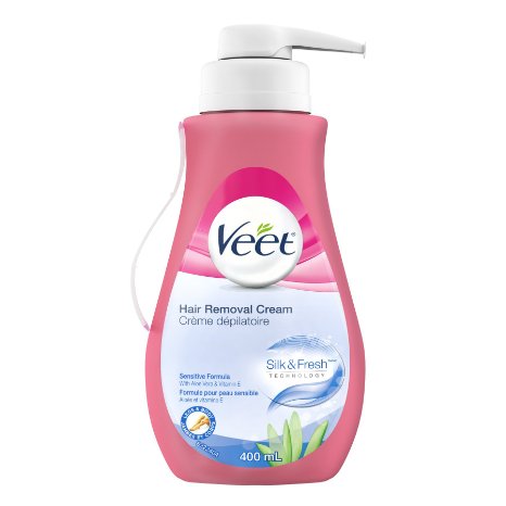 Veet Gel Hair Remover Cream, Sensitive Formula, 13.50 Ounce (Packaging may vary)