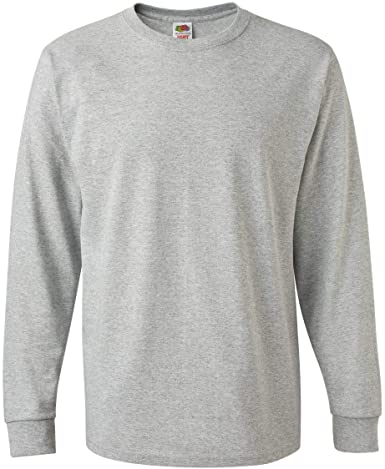 Fruit of the Loom Men's Long Sleeve Cotton T-Shirt