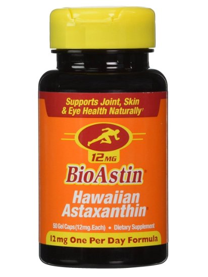Nutrex Bioastin Hawaiian Astaxanthin Gel Capsules, 12 Mg, 50 Count