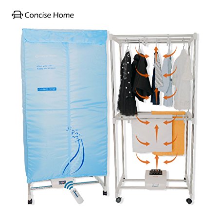 Concise Home Electric Clothes Dryer Stainless Steel Remote Control Fast Air Dry Hot Wardrobe Machine drying rack For Home & Dorms