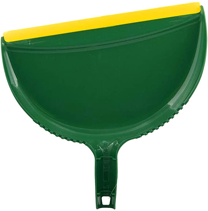 Pine-Sol Jumbo Dustpan, 13.25” | Heavy Duty Dust Pan with Rubber Edge | Clip-On Design Attaches to Standard Broom Sticks, Green