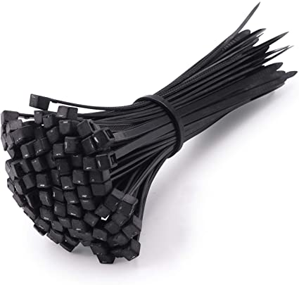 WIFORT Cable Zip Ties 4 Inch 18LB, Self-Locking Nylon Wire Ties - 4’’100 Pieces (Black)