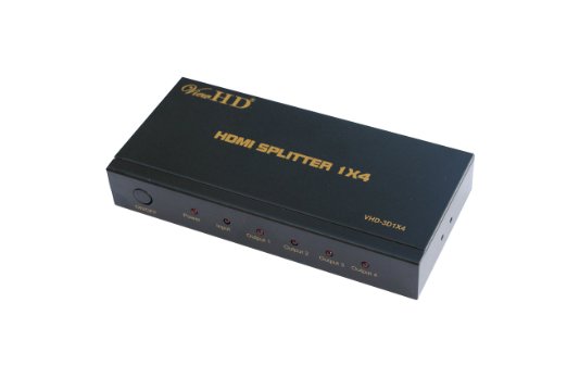 ViewHD Advanced Full Size HDMI Powered Splitter Support 1080P & 3D | VHD-3D1X4