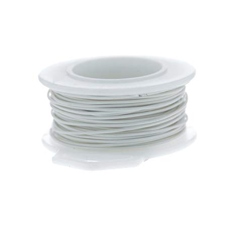 32 Gauge Round Silver Plated Antique White Copper Craft Wire - 150 Ft