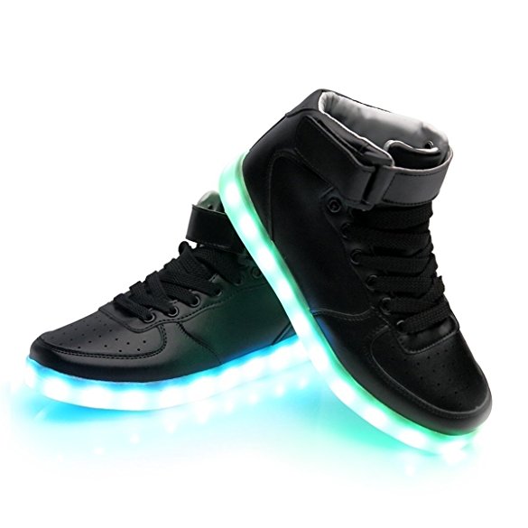 iTURBOS Super  Hover Light Up Shoes - Light Up LED Shoes for Women Men - 7 Static & 3 Dynamic Color Modes, 1 Strobe Mode - Trendy Rechargeable LED Sneakers for Christmas