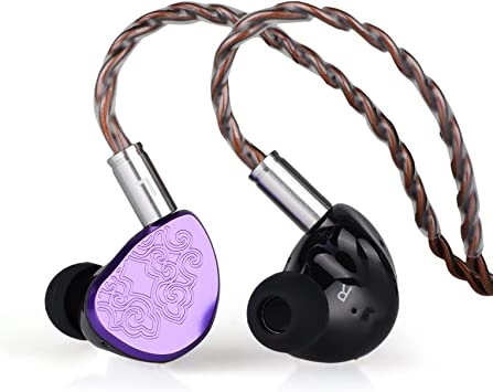 Linsoul TANGZU Wu Zetian HiFi 14.5mm Planar Driver in Ear Earphone with 3D Printed Resin Shell, CNC Aluminum Faceplate, Detachable 0.78mm 2Pin 5N OFC Cable for Audiophile Musician DJ Stage (3.5mm)