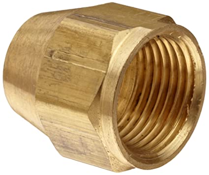 Anderson Metals Brass Tube Fitting, Short Flare Nut, 5/8" Tube OD