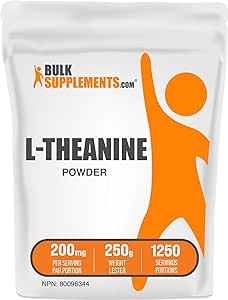 BULKSUPPLEMENTS.COM L-Theanine Powder | Amino Acid Supplement | GABA Supplement (250 Grams)