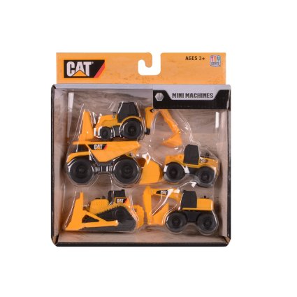 Toy State Caterpillar Construction Mini Machine 5-Pack (Styles May Vary)