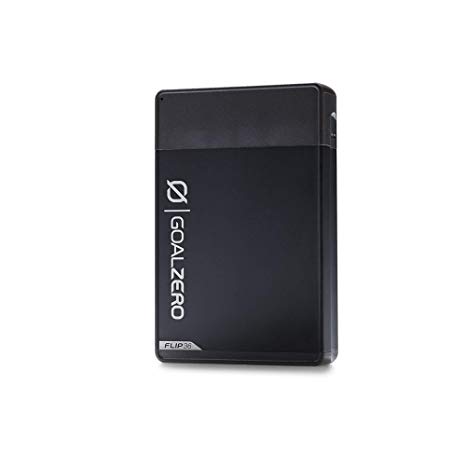 Goal Zero Flip 36 Portable Phone Charger, 10,050mAh/36Wh External Power Bank - Black