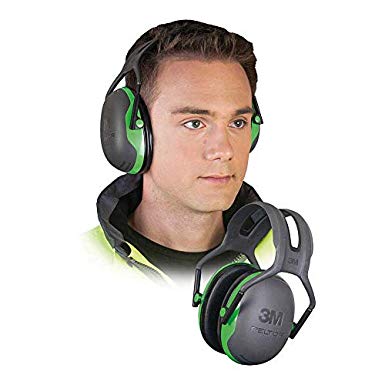 3M X1A Peltor Black and Green Model X1A/37270(AAD) Over-The-Head Hearing Conservation Earmuffs, English, 30.68 fl. oz, Plastic, 5.7" x 4.5" x 8.2"