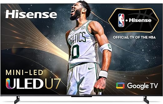 Hisense 65U78KM- 65" Mini-LED 4K ULED 144 Hz Google TV with Quantum Dot Technology Hi-View Engine, Dolby Vision Atmos, IMAX Enhanced Smart TV with HDR10, HDRI0 , HLG, (Canada Model) 2023