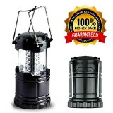 MAZU Ultra Bright LED Lantern - Water Resistant Collapsible Lantern - Extremely Durable Suitable for All Outdoor Activities - Camping Emergency Lighting Fishing Hiking Outages Light Weight