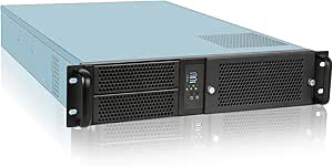 RackChoice 2U Rackmount Server Chassis 2x5.25   Max 9x3.5 EATX/ATX/MATX Support ATX PSU with top Cooling