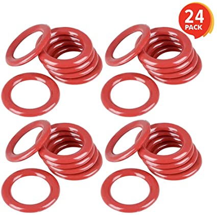 Gamie Plastic Carnival Rings - Pack of 24-2.5 Inch Rings for Ring Toss - Fun Target Toys - Cool Homemade School and Carnival Party Favors