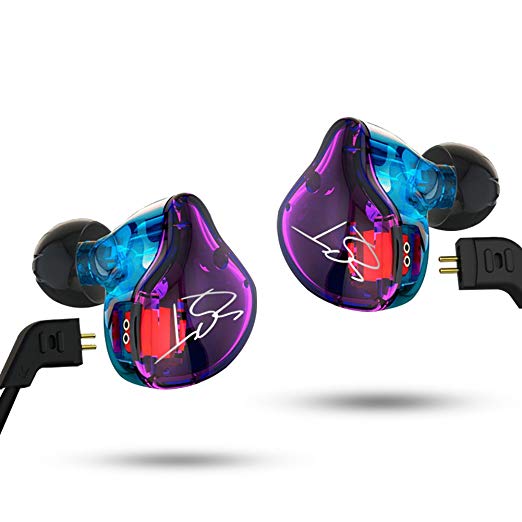 KZ ZST Dynamic Hybrid Dual Driver In-Ear Headphones (Color without Mic)