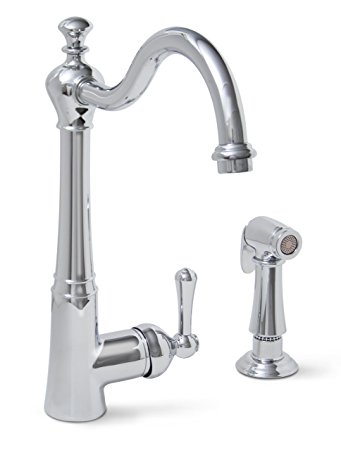 Premier 120024LF Sonoma Lead-Free Single-Handle Kitchen Faucet with Matching Side Spray, Chrome