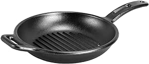 Lodge BOLD 10 Inch Seasoned Cast Iron Grill Pan; Design-Forward Cookware