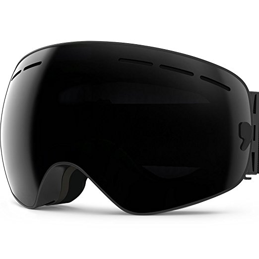 IceHacker X Ski Snowboard Snow Goggles OTG Design for Men & Women with Spherical Detachable Lens UV Protection Anti-fog
