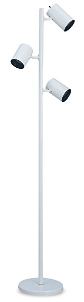 Cal Lighting BO-8313-WH Incandescent Tree Lamp, 60-watt X 3, White