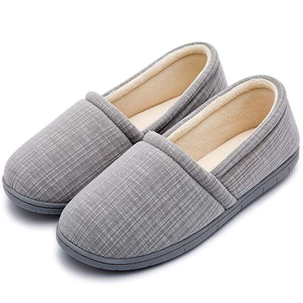 Women’s Cozy Knitted Memory Foam Slippers Anti-Slip Indoor/Outdoor House Office Shoes
