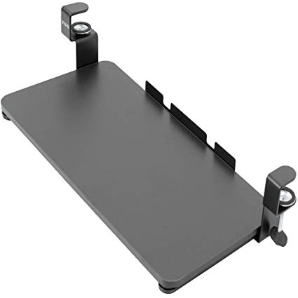 VIVO Clamp-on Computer Keyboard and Mouse Under Desk Slider Tray | 26” x 12” Pull Out Platform Drawer (MOUNT-KB05F)