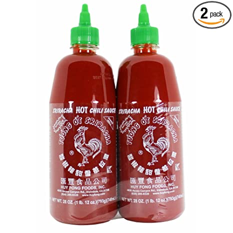 Huy Fong Foods Sriracha Sauce, 28 oz. (Pack of 2)