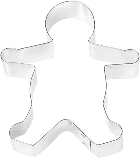 Fox Run Gingerbread Boy Cookie Cutter, 5-Inch, Stainless Steel