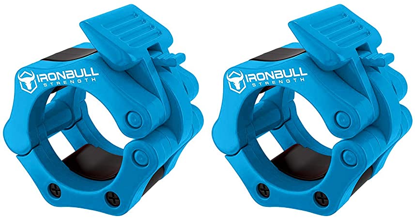 Barbell Collars (Pair) – Locking 2" Olympic Size Weight Clamps - Quick Release Collar Clips – Bar Clamps Great for Weight Lifting, Olympic Lifts and Strength Training