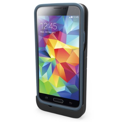 TYLT 2800mA ENERGI Sliding Battery Power Case for Samsung Galaxy S5 - Gray - Retail Packing