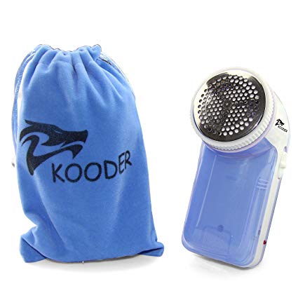 KOODER Rechargeable Sweater Shaver,Fabric Shaver, Lint Remover. Easy to Carry.Suitable to Use on Pilling Surfaces, Such As Sweater, Coat, Glove, Scarf,and Much More！ (Blue)