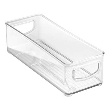 InterDesign 64030 Refrigerator, Freezer and Pantry Storage Container – Food Organizer Bin, Clear-Set of 1