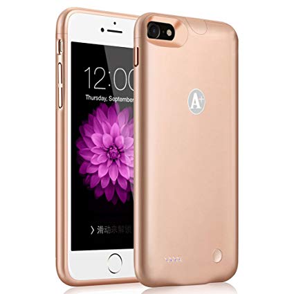 iPhone 6 6s Battery Case,TQTHL Ultra Slim Extended Portable Charger for iPhone 6 6s 4.7" 3000mAh Capacity Juice Bank/Lightning Rechargeable Protective Case (More than 130% Extra Power)-Rose Gold