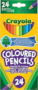 CRAYOLA Colouring Pencils - Assorted Colours (Pack of 24) | A Must-Have for All Kids Arts & Crafts Sets | Ideal for Kids Aged 3