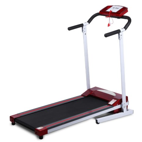 Ancheer Running Folding Treadmill Exercise Machine Cardio Fitness Electric Red