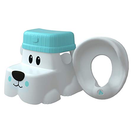 Squatty Potty The Original Toilet Stool, Kids Potty Pet Kit,"Cub" Base with Hat for Easy Height Adjustment and Training seat