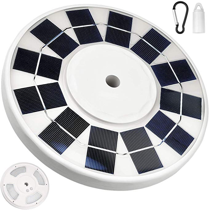 128 LED Solar Flagpole Light JACKYLED Two Brightness Modes Solar Power Flag Pole Lights Waterproof Flagpole Downlight Lighting for 15 to 25 Ft Topper Dusk to Dawn Auto On/Off Night LED Downlight