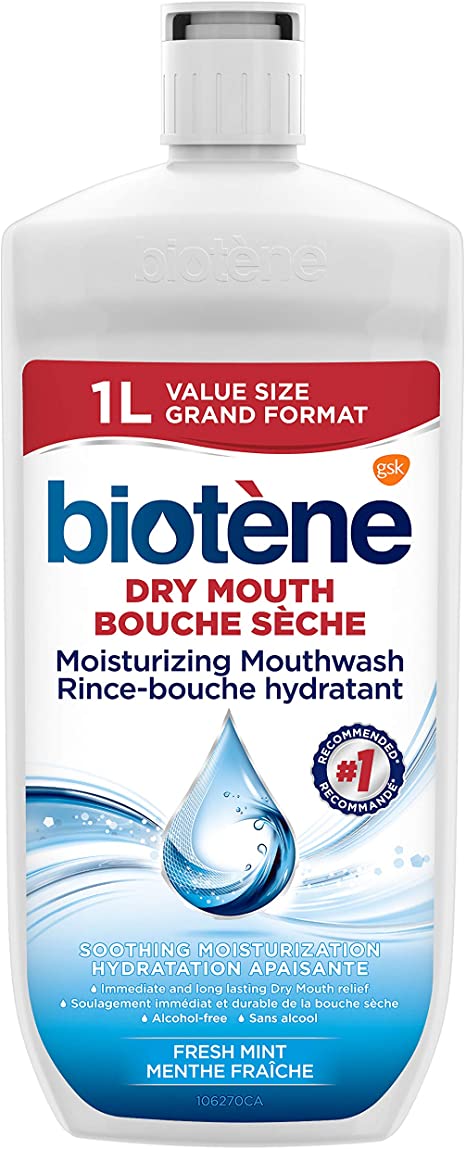 biotène Dry Mouth Moisturizing Mouthwash, VALUE size 1L