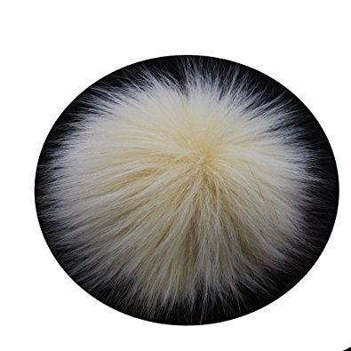 DIY 12pcs Faux Fox Fur Fluffy Pompom Ball for Hats Shoes Scarves Bag Charms …