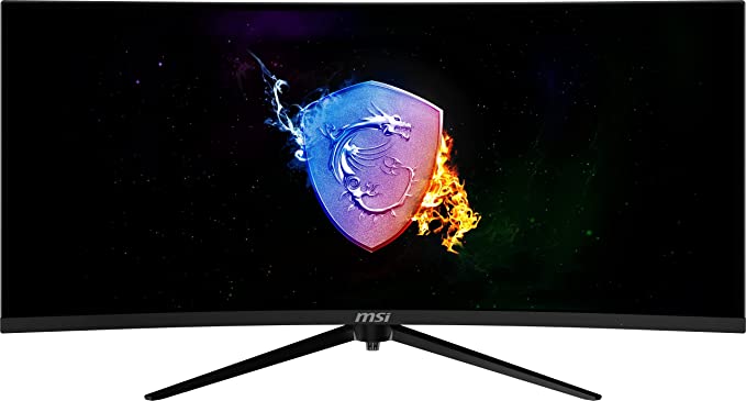 MSI MAG342CQM 1500R Curvature 21:9 Aspect Ratio Narrow Bezel 1ms 3440 x 1440 (UWQHD) 144Hz Refresh Rate Tilt/Swivel/Height/Pivot Adjustment 34" AMD Freesync Gaming Curved Monitor, Black